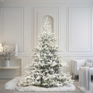 150cm/5ft kích thước nhỏ Chất lượng cao tuyết đổ xô PE + PVC hỗn hợp bản lề cấu trúc sang trọng giáng sinh cây nhân tạo - Product Image 2