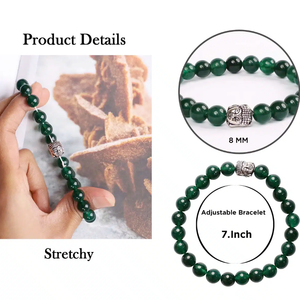 High Quality Emerald Beads Buddha Bracelet Romantic Gift Fashion Charm Jewelry <b>for</b> <b>Men</b> Women Energy Meditation - Product Image 4