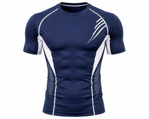 <b>Men's</b> Compression Performance T Shirt Quick Dry Short Sleeve Gym Fitness Training Running <b>Base</b> <b>Layer</b> Sports Compression T-Shirt - Product Image 2