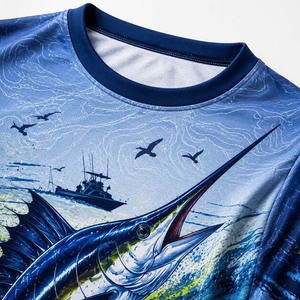 Camisetas de Pesca con Diseño Totalmente Personalizado, Ropa de Pesca de Alto Rendimiento, Prendas de Vestir para Exteriores, Camisetas de Material de Poliéster y Elastano - Product Image 6