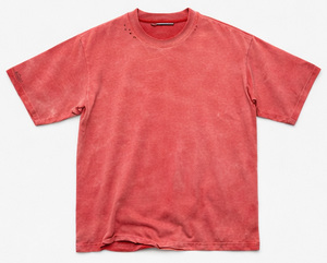 T-shirts unisexes surdimensionnés en coton 100% lourd (280 g/m²) pour streetwear, personnalisables, vierges, teints, respirants, vente en gros - Product Image 4