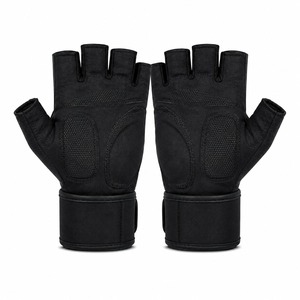 Gants de sport à fermeture auto-agrippante pour entraînement extérieur, maintien ferme, unisexe, personnalisables, demi-doigts, antidérapants en cuir, à prix abordable - Product Image 4