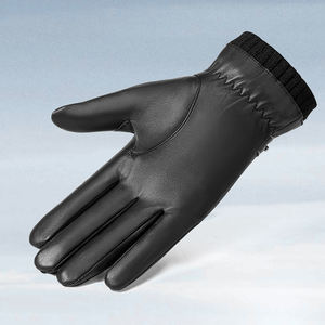QASWA SPORTS High Quality Adjustable Lightweight Breathable Non-Slip Durable Unisex Winter Customizable Leather <b>Driving</b> <b>Gloves</b> - Product Image 2