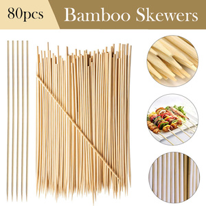 ไม้เสียบอาหารไม้ไผ่ขนาด 10 นิ้ว – ไม้เสียบบาร์บีคิวแบบธรรมชาติ เป็นมิตรกับสิ่งแวดล้อม สำหรับย่าง ปิ้งย่าง เคบับ งานปาร์ตี้ และบริการจัดเลี้ยง - Product Image 6