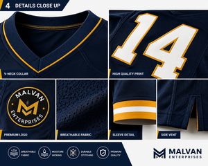 Camiseta de Fútbol Americano Personalizada de Alta Calidad, Transpirable, que Absorbe la Humedad, Uniforme Deportivo para Equipo, Camiseta de Juego de Alto Rendimiento para Hombre - Product Image 5