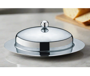 Caja de mantequilla de acero inoxidable hecha a mano con tapa de lujo, diseño popular, el mejor producto para uso en mesas de hoteles y restaurantes. - Product Image 3
