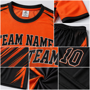 Custom <b>Men</b>’s League Soccer Uniform Sublimated Team Football Jersey Shorts Set Personalized Name Number Lightweight Breathable - Product Image 3