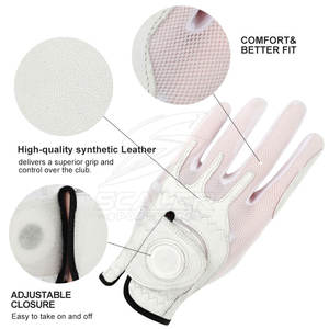 Guantes de Golf Deportivos Flexibles de Tela Elástica de Cuero Transpirable para Máxima Comodidad, Agarre Antideslizante y Duradero - Product Image 6