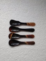 Juego de Cubiertos de Dos Piezas de Alta Calidad, Estilo Artesanal Americano, con Mango Largo de Cuerno de Búfalo, Ecológico, para Fiestas y Restaurantes