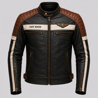 Promotion : Vestes en cuir d'hiver réversibles noires imperméables en cuir véritable de haute qualité pour hommes
