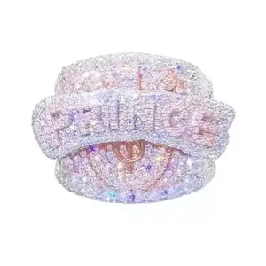 Anillo de Boda Personalizado para Mujer con Moissanita Redonda de 3 Quilates Tishya Diamond, Plata de Ley 925 Chapada en Oro - Product Image 6