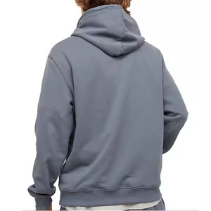 Sudadera con Capucha Extra Grande para Hombre, Color Sólido, Algodón French Terry, Sudadera Informal con Capucha para Otoño - Product Image 6