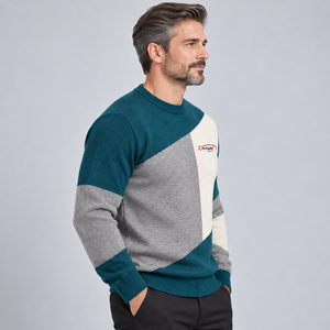 <b>Men</b> Casual <b>Sweater</b> With Fine Knitted Fabric Soft Texture Comfortable Fit Warm Design Ribbed Cuffs And Collar <b>For</b> Winter Everyday - Product Image 2