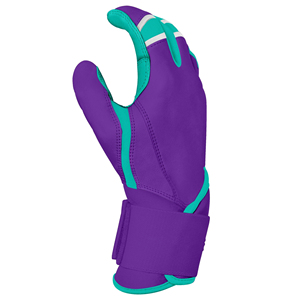 Custom Cabretta <b>Leather</b> Baseball/Softball Batting Gloves Hook & Loop Closure Breathable Compression <b>Wrist</b> Strap Long <b>Cuff</b> - Product Image 3