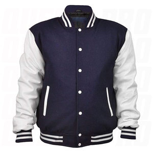 <b>Men's</b> <b>Varsity</b> <b>Jacket</b> Genuine Leather Sleeve Wool Blend Letterman Style College Baseball <b>Bomber</b> <b>Jacket</b> for Boys and <b>Men</b> Premium - Product Image 1