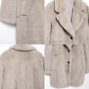 Manteaux en fourrure de qualité supérieure, élégants et chauds pour l'hiver, épais, doux, en peluche, manteaux d'extérieur tendance, manteaux en fausse fourrure - Product Image 6