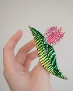 Premium Designer Hand Sewn Beaded Brooch Luxury Decorative Clothing Pin for Women Fashion Apparel Accessories - Product Image 4