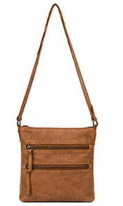 Bolso Bandolera de Cuero Genuino Estilo Vintage para Mujer, con Múltiples Bolsillos, Cierre de Cremallera, Correa Ajustable, Color Marrón, Portátil - Product Image 5