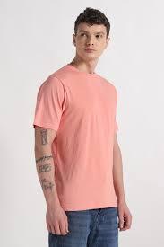 เสื้อยืดผู้ชายสีพีช พิมพ์โลโก้ได้ ผ้าฝ้าย 100% 180 GSM คอกลม แขนสั้น เรียบง่าย สไตล์ลำลอง สำหรับฤดูร้อน ขายส่ง - Product Image 2