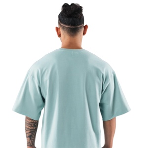 เสื้อยืดผู้ชายผ้าฝ้าย100% โอเวอร์ไซส์ผ้าสักหลาดแขนสามส่วน240g ลายลำลองขนาดใหญ่เป็นมิตรกับสิ่งแวดล้อม - Product Image 6