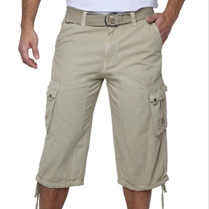 Pantalons en gros pour hommes, séchage rapide, 3/4 Capri, shorts de randonnée avec poches, pantalons de randonnée d'été - Product Image 1