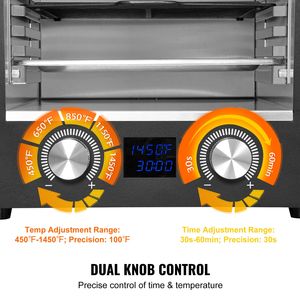 Griglia Elettrica a Infrarossi Senza Fumo da 1800W per Interni, Fornello per Bistecche in Acciaio Inox, 1450 Fahrenheit, 6 Livelli di Regolazione - Product Image 3