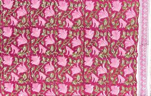 Tissu en coton tissé écologique imprimé au bloc pour robes et sacs, fabriqué à Jaipur, fournisseur en gros, directement de l'usine - Product Image 4
