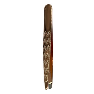 High Quality Stainless Steel Beauty Usage Eyebrow Tweezers Set Lash Tweezers with Pointed Tip Packed in a Bag - Product Image 4
