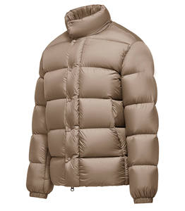 Full Zipper Reversible Washed <b>Waterproof</b> Breathable Plaid Print Puffer <b>Jacket</b> Regular Fit Men's Outdoor OEM Customized Design - Product Image 5