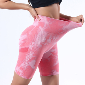 Shorts de Yoga de Cintura Alta para Mujer, Cintura Elástica, Material de Spandex y Poliéster, Cortos, Ropa Deportiva - Product Image 6