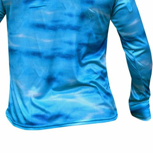 เสื้อตกปลาแขนยาวแบบสวมหัว แห้งเร็ว น้ำหนักเบา ป้องกันแสงแดด UPF 50 สำหรับทุกเพศ พร้อมฮู้ดและหน้ากากปิดหน้า จากซัพพลายเออร์ที่ดีที่สุด ขายส่ง - Product Image 6