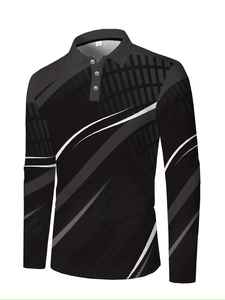 Polo à manches longues personnalisé style Hip Hop 2026 pour homme – Idéal pour l'été décontracté et les livraisons – Avec logo personnalisé - Product Image 4