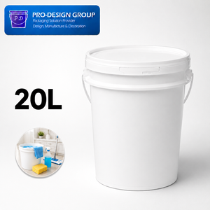 20L Plastic Cleaning Bucket with Handle for Household Cleaning Use, ISO 9001 Manufacturer - Product Image 1
