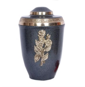 Urne funéraire en métal durable de qualité supérieure pour cendres humaines, commémoration adulte - Product Image 1