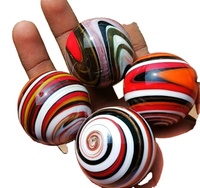 Boule de billes de verre colorées solides Tailles assorties à des fins décoratives