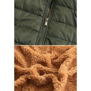 Chaleco Acolchado de Lona para Hombre, Cómodo y Casual para Invierno, con Relleno de Plumón, Cuello Alto, Cierre de Cremallera, Impermeable, Térmico y con Protección UV - Product Image 5