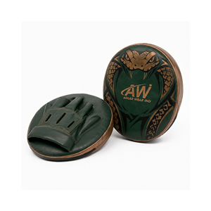 Wholesale Boxing Target Focus Pad Green Cowhide Leather Durable Training Gear - Product Image 1