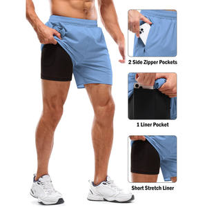 Pantalones Cortos Deportivos con Logotipo de Diseño Personalizado, 385g, de Algodón Lavado al Ácido, Estilo Vintage, para Hombre, de Felpa Francesa - Product Image 3