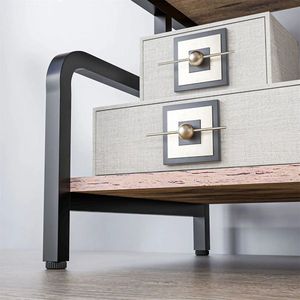 Free Standing 3-Tier Metal Printer Stand Premium Shelving Unit for Home or Office Storage - Product Image 4