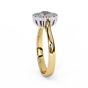 Anillo Solitario de Diamante Cultivado en Laboratorio de 0.5 CT, Oro Sólido de 14K, Corte Brillante Redondo VS EF, para Uso Diario, Boda, Estilo Moderno - Product Image 2
