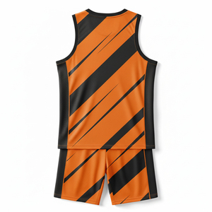 Ensemble d'uniformes de basketball sublimés haute performance, légers, à séchage rapide, pour hommes, vêtements d'entraînement de basketball, design personnalisé - Product Image 3