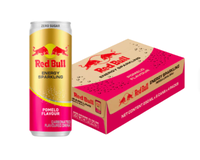 Boisson Énergisante Thaïlandaise Red Bull au Ginseng et Taurine, Faible en Glucides, Sans Sucre, Saveur Pomme, Muscat et Raisin, Gazeuse, en Canette, 250ml