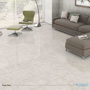 Grey Marble Look Granite Texture Glossy Anti-Slip 600x600 Porcelain Floor Tile for Bathroom Interior - Product Image 4