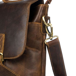 Sac à documents en cuir vintage pour homme, sac à bandoulière, sacoche pour ordinateur portable - Product Image 3