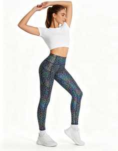 Leggings Deportivos de Cintura Alta para Mujer con Material de Compresión Transpirable para Uso Diario en Fitness y Deportes - Product Image 2