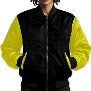 Chaqueta Bomber de Satén Personalizada con Logotipo Griego para Mujer, Chaqueta Universitaria con Cremallera y Logotipo Bordado, Abrigo Personalizado para Hermandades Griegas OEM - Product Image 4