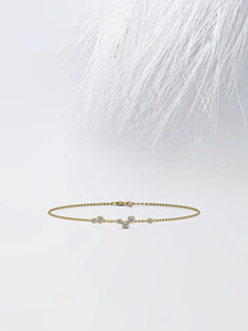 Bracelet en diamant de laboratoire serti clos, chaîne de diamants, bijoux fins pour femmes - Product Image 4