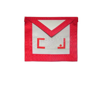 Tabliers de cérémonie maçonniques brodés faits main en cuir, ajustables avec épingle de sûreté, lavables, personnalisables, haute qualité - Product Image 5