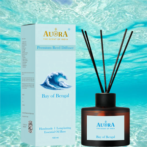 Luxury Bergamot Natural Handmade Glass Reed <b>Diffuser</b> Set 100 ml Rattan Sticks Long Lasting Essential Oil Base 100+ Indian Scents - Product Image 5