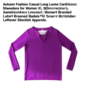 Autumn Fashion Casual Long Sleeve <b>Cardigan</b> <b>Sweaters</b> for Women XL Size Smart Branded Labels Leftover Stocklot Apparels Bangladesh - Product Image 3